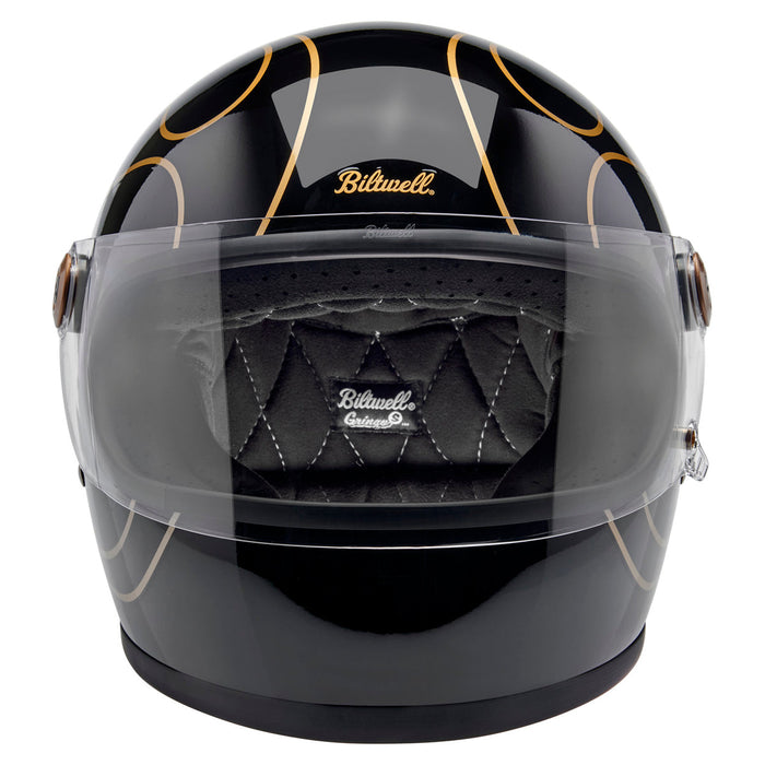 BILTWELL Gringo S Helmet ECE 22.06 - Gloss Black Flames
