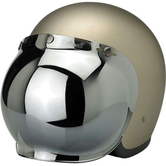 BILTWELL Bubble Shield - Chrome Mirror