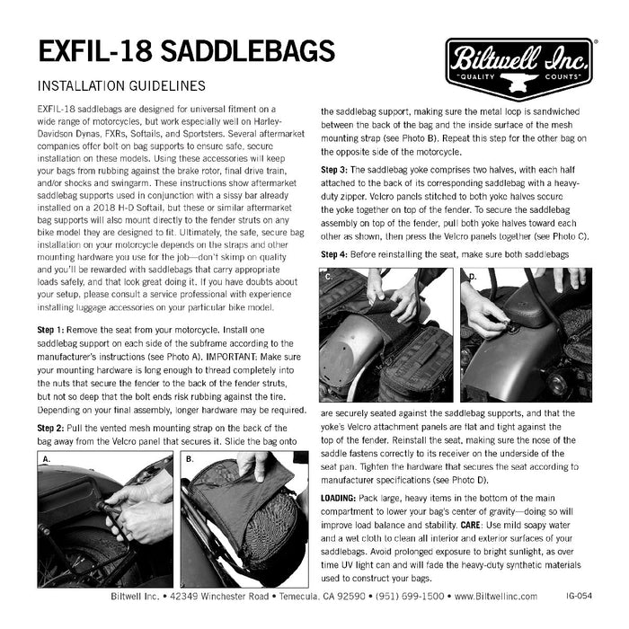 Biltwell Exfil-18 Saddlebags