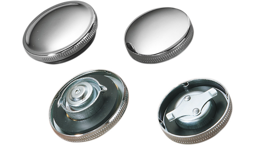 DRAG SPECIALTIES Fuel Cap - Right Vented - Harley-Davidson 1973-1982 - Chrome 03-0026-BC222