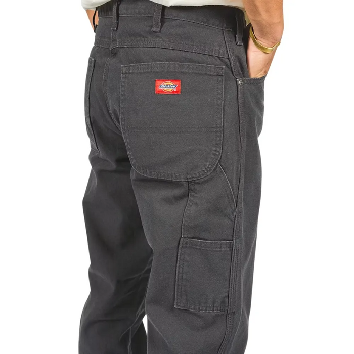 DICKIES Canvas Utility Carpenter Pants - Rinsed Black