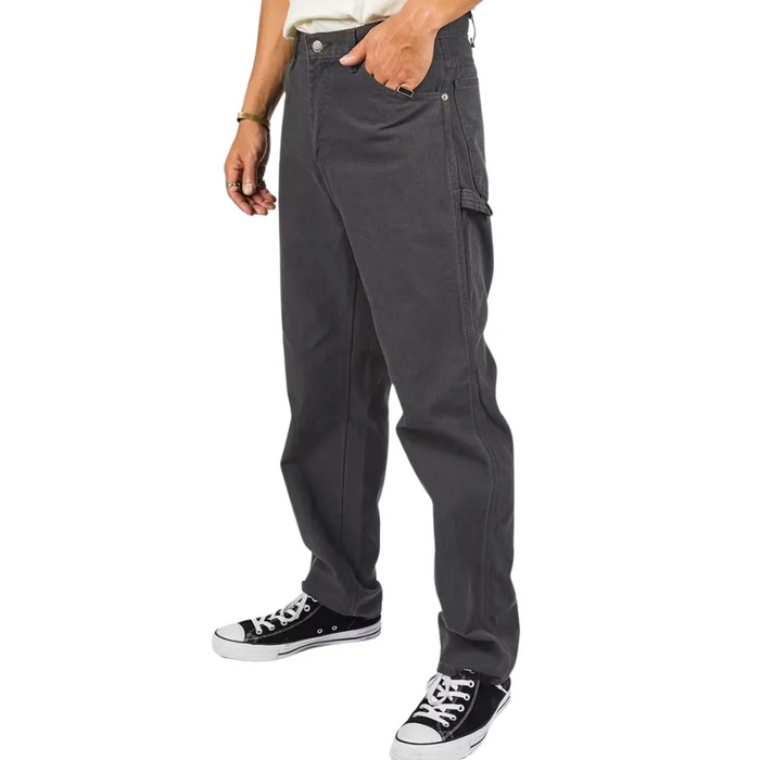 DICKIES Canvas Utility Carpenter Pants - Rinsed Black