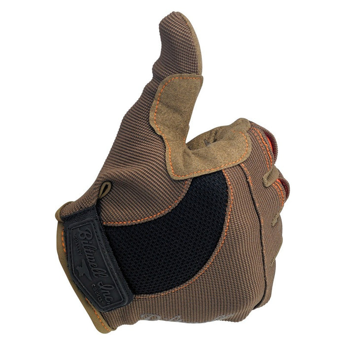 BILTWELL Moto Glove - Brown/Orange
