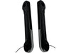 Front Turn Signal Indicator Strips with Smoked Lens & Amber LED's - Black. Fits Street Glide 2006-2023