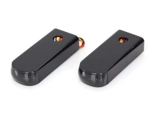 Strut Light Kit with Red Run/Brake & Amber Turn Signal - Black. Fits Softail 1984-2017.