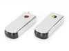 Strut Light Kit with Red Run/Brake & Amber Turn Signal - Chrome. Fits Softail 1984-2017.