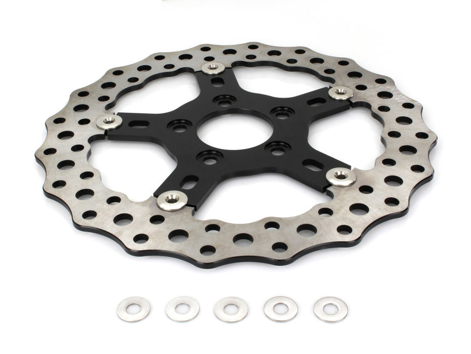 11.5in. Front or Rear Jagged Disc Rotor. Fits Big Twin 2000up & Sportster 2000-2010