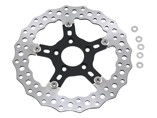 11.8in. Front Jagged Disc Rotor. Fits Dyna 2006-2017, Softail 2015up, Sportster 2014-2021 & Some Touring 2008up.