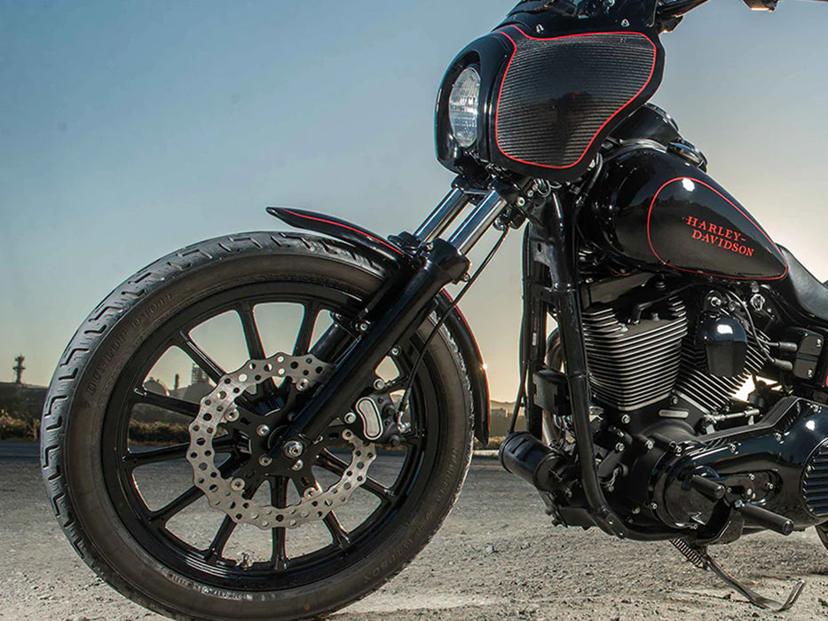 11.8in. Front Jagged Disc Rotor. Fits Dyna 2006-2017, Softail 2015up, Sportster 2014-2021 & Some Touring 2008up.