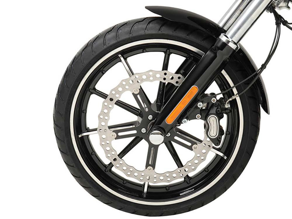 15in. Left Hand Front Jagged Big Brake Disc Rotor. Fits Softail 2000-2014 & Dyna 2000-2005.