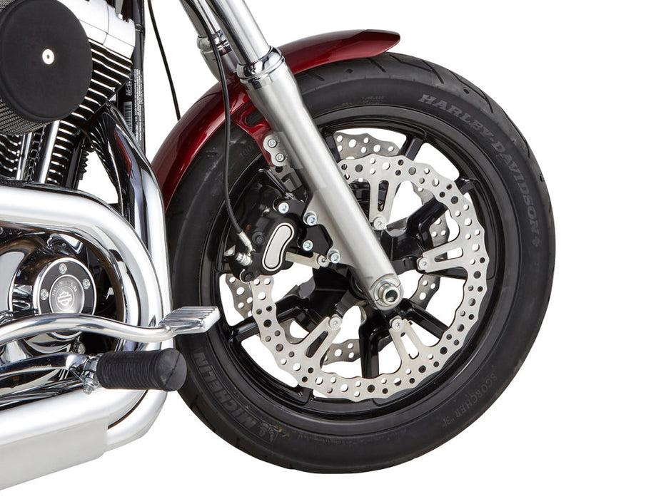 15in. Right Hand Front Jagged Big Brake Disc Rotor. Fits Dyna 2006-2017 with OEM Cast Wheel.
