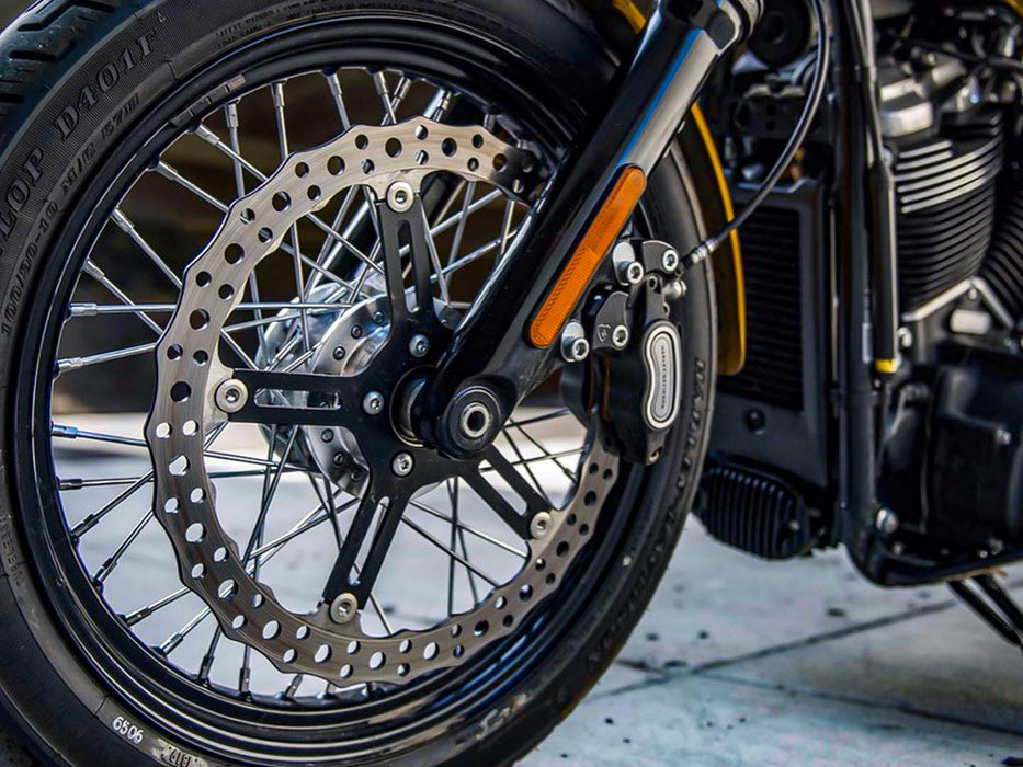 15in. Left Hand Front Jagged Big Brake Disc Rotor. Fits Softail Street Bob, Breakout & Low Rider 2018up & Standard 2020up.