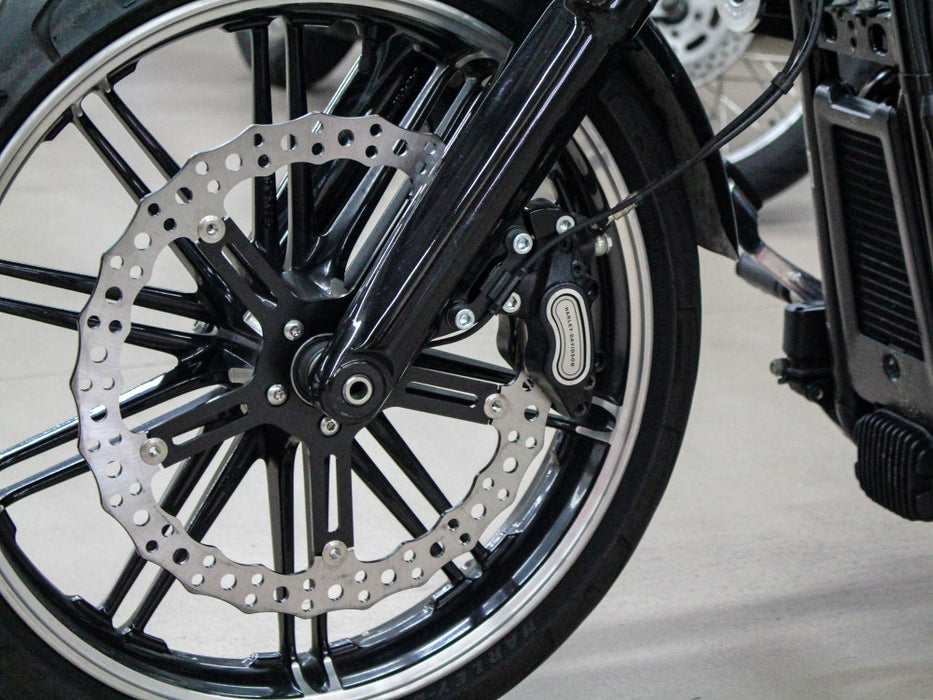 15in. Left Hand Front Jagged Big Brake Disc Rotor. Fits Softail Street Bob, Breakout & Low Rider 2018up & Standard 2020up.