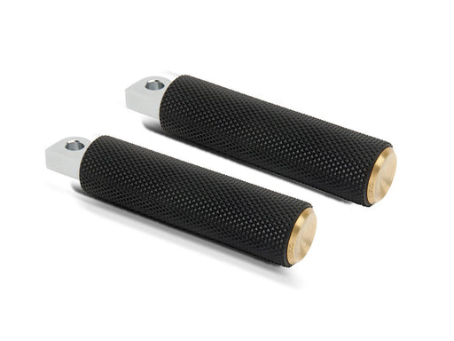 Knurled Fusion Footpegs - Brass