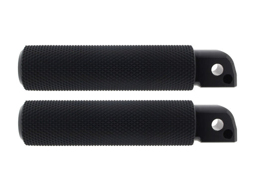 Knurled Fusion Footpegs - Black. Fits Softail 2018up Rear Passenger