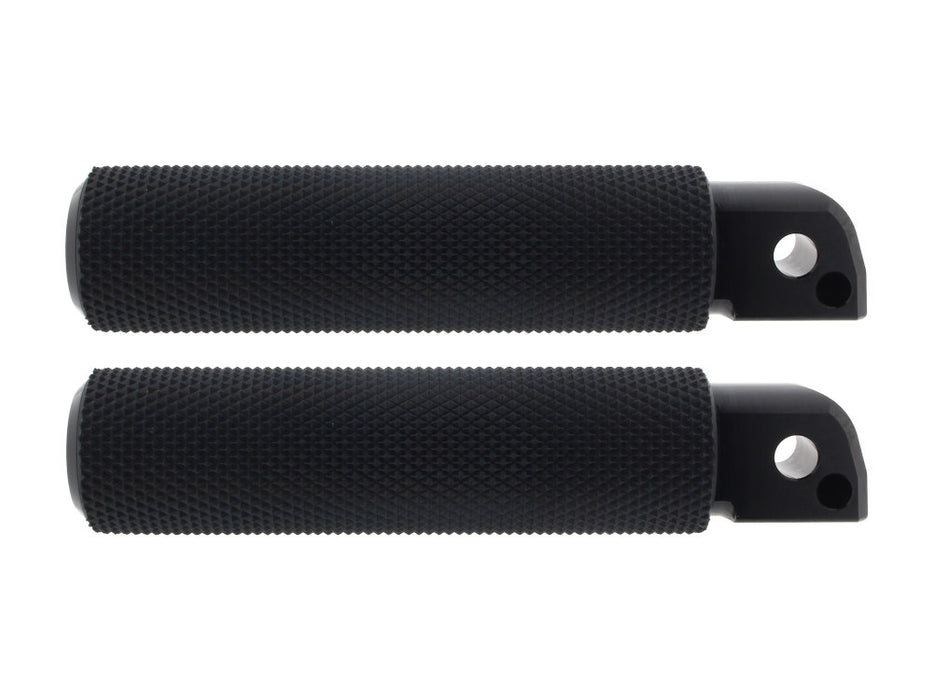 Knurled Fusion Footpegs - Black. Fits Softail 2018up Rear Passenger