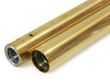 Fork Tubes - Gold. Stock Length. Fits Softail 2018up.