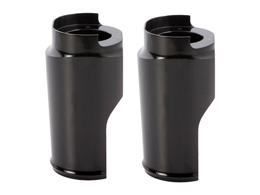 Smooth Fat Fork Boots - Black. Fits Touring 2014up.