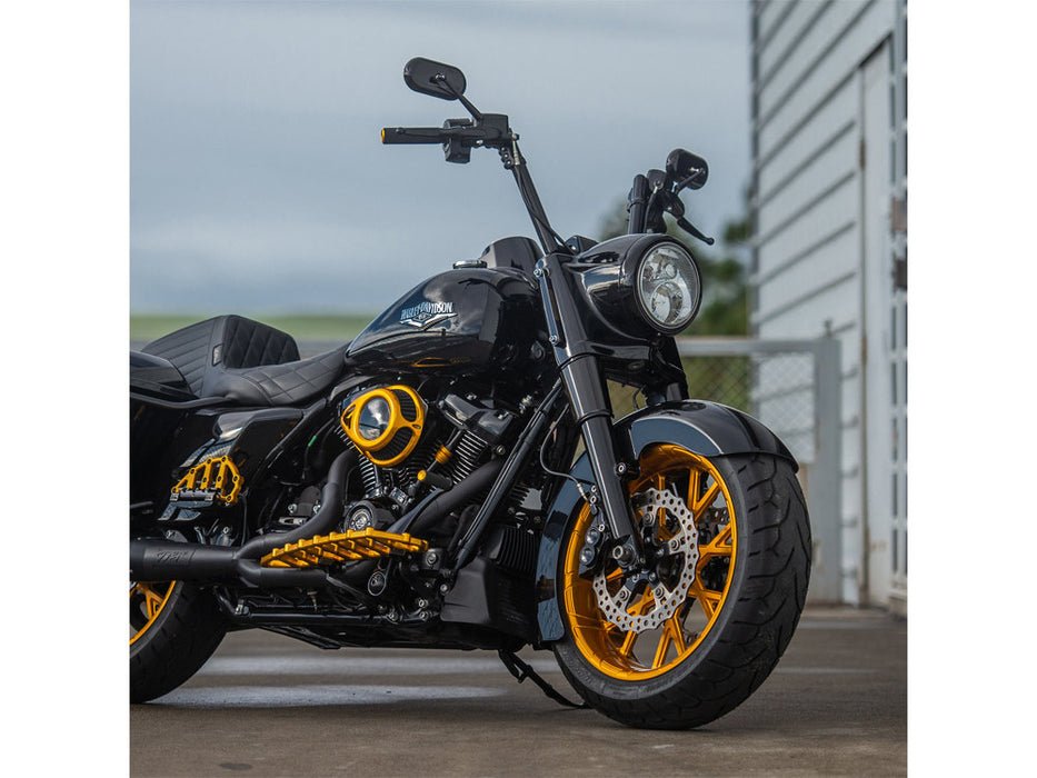 Smooth Fat Fork Boots - Black. Fits Touring 2014up.