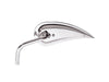 Rad III Teardrop Mirror with Steel Stem - Chrome. Fits Left.