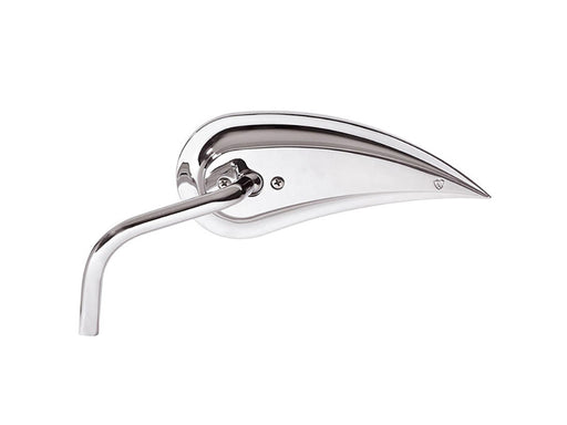 Rad III Teardrop Mirror with Steel Stem - Chrome. Fits Left.
