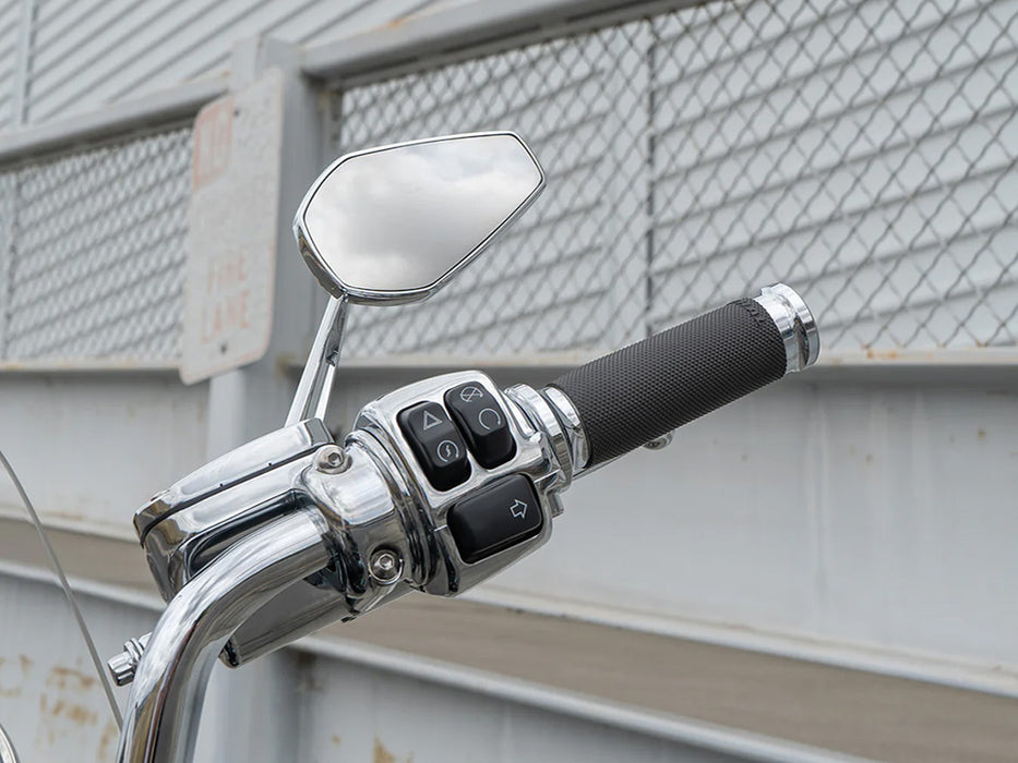 Mini Stocker Forged Mirror - Chrome. Fits Left