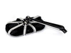 10-Gauge Caged Series Mirror - Black. Fits Right.