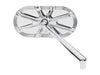 10-Gauge Caged Series Mirror - Chrome. Fits Right.