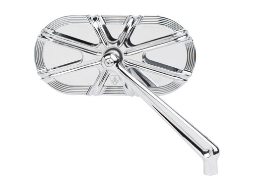 10-Gauge Caged Series Mirror - Chrome. Fits Right.