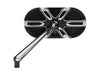 Deep Cut Caged Series Mirror - Black. Fits Left.