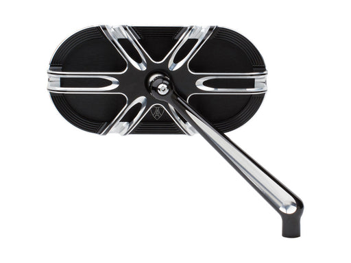 Deep Cut Caged Series Mirror - Black. Fits Right.