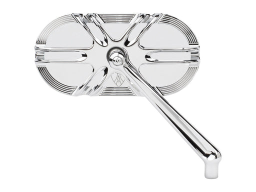 Deep Cut Caged Series Mirror - Chrome. Fits Right.