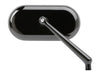 Forged Oval Mirror - Black. Fits Right.
