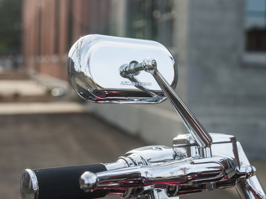 Forged Oval Mirror - Chrome. Fits Right.