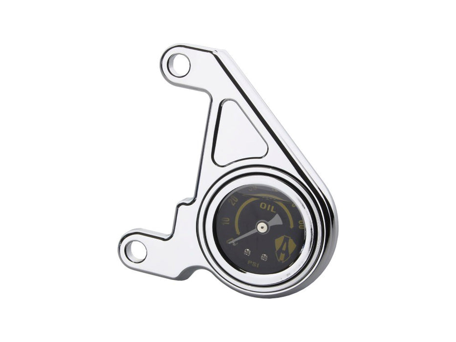 ARLEN NESS Oil Pressure Gauge. Fits Big Twin 1984-1999 - Chrome.