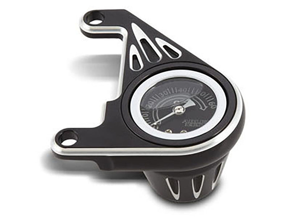 Oil Pressure Gauge - Black. Fits Twin Cam 1999-2017.