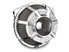 Beveled Air Cleaner Kit - Chrome. Fits Touring 2017-2024 & Softail 2018-2024
