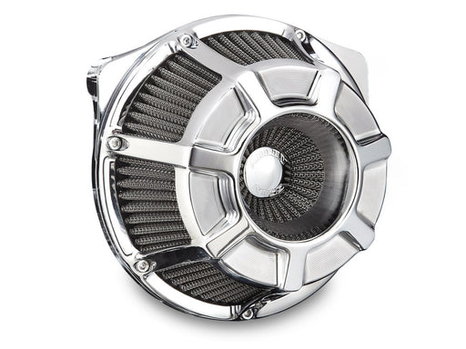 Beveled Air Cleaner Kit - Chrome. Fits Touring 2017-2024 & Softail 2018-2024