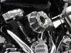10-Gauge Air Cleaner Kit - Chrome. Fits Touring 2017-2024 & Softail 2018-2024