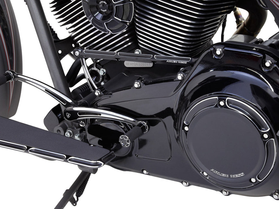 Beveled Shift Linkage Rod - Black. Fits Softail 1986up, Touring 1980up & Dyna Wide Glide 1993-2003
