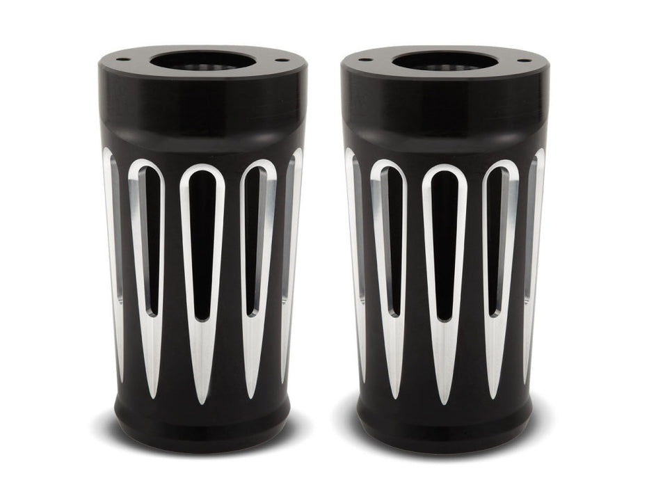 Deep Cut Fork Boots - Black. Fits Touring 2014up.