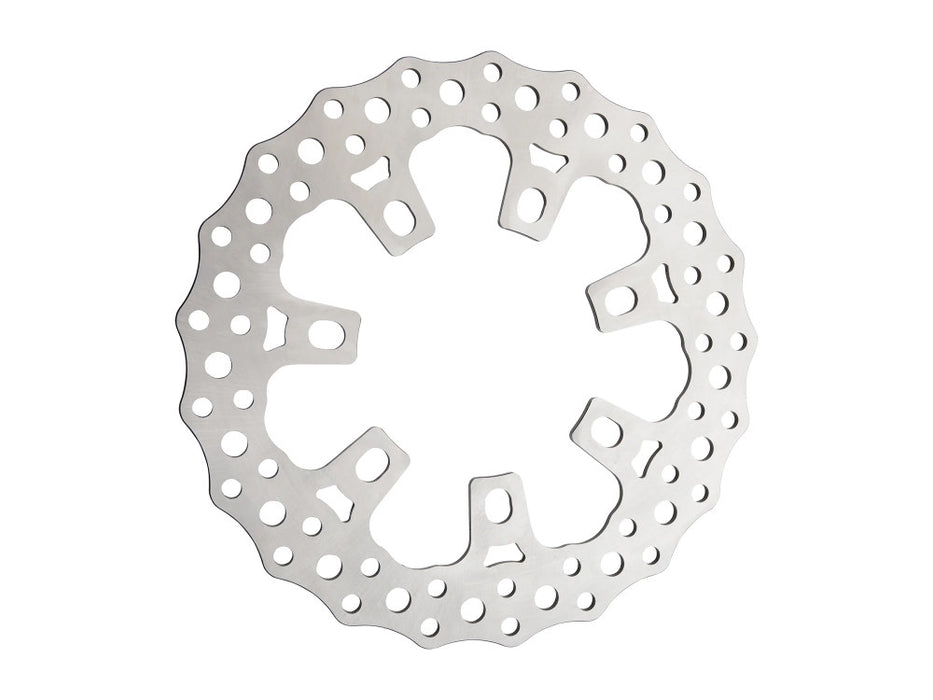 11.8in. Front Jagged Disc Rotor - Stainless Steel. Fits Touring 'Limited' Models 2020-2023 with OEM Wheel.