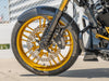 12.6in. Front Jagged Disc Rotor - Stainless Steel. Fits Touring 2024up with OEM Wheel and Spoke Mounted 320mm Rotors.