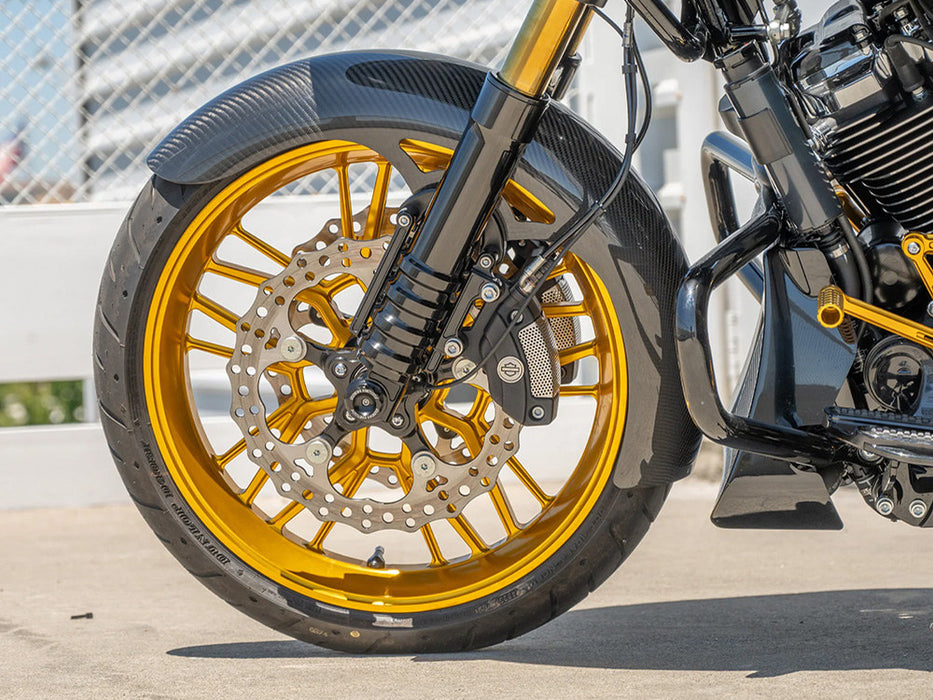 12.6in. Front Jagged Disc Rotor - Stainless Steel. Fits Touring 2024up with OEM Wheel and Spoke Mounted 320mm Rotors.