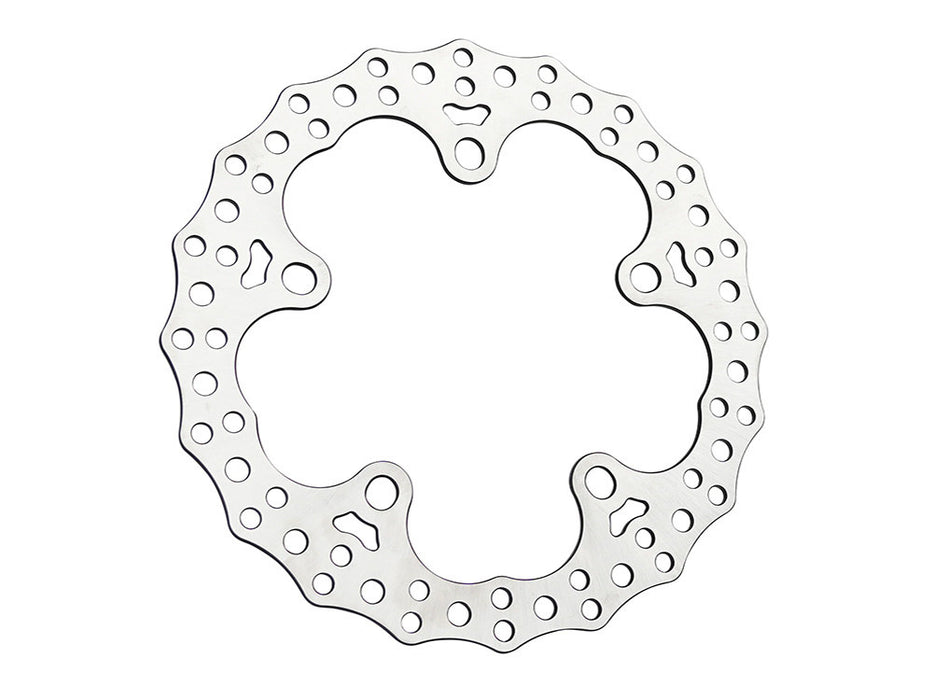 12.6in. Front Jagged Disc Rotor - Stainless Steel. Fits Touring 2024up with OEM Wheel and Spoke Mounted 320mm Rotors.
