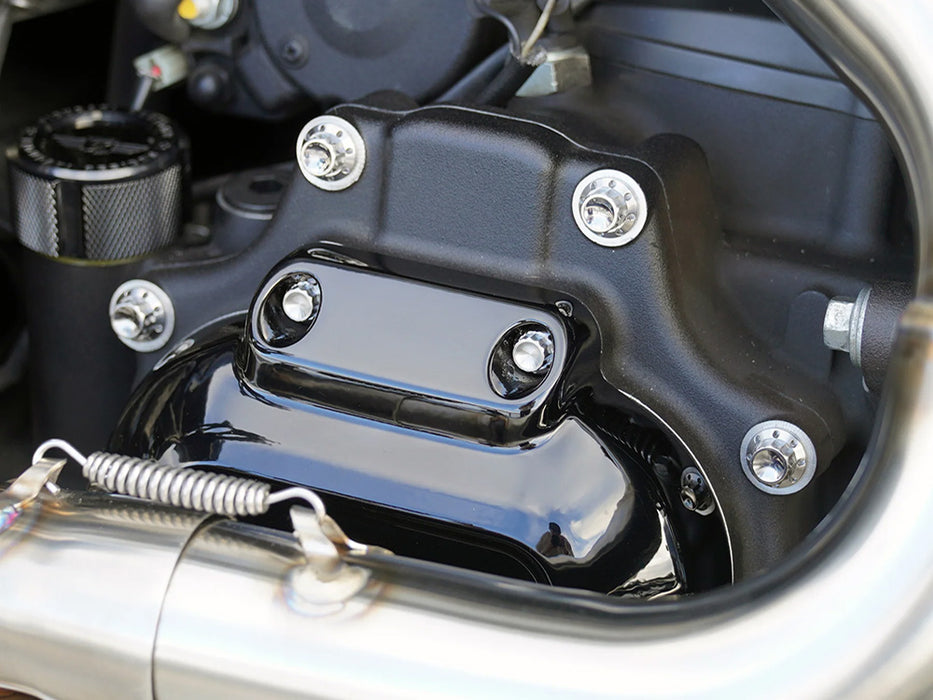 Titanium 12-Point Transmission Side Cover Bolt Kit - Polished. Fits Touring 2024up & Softail 2025up