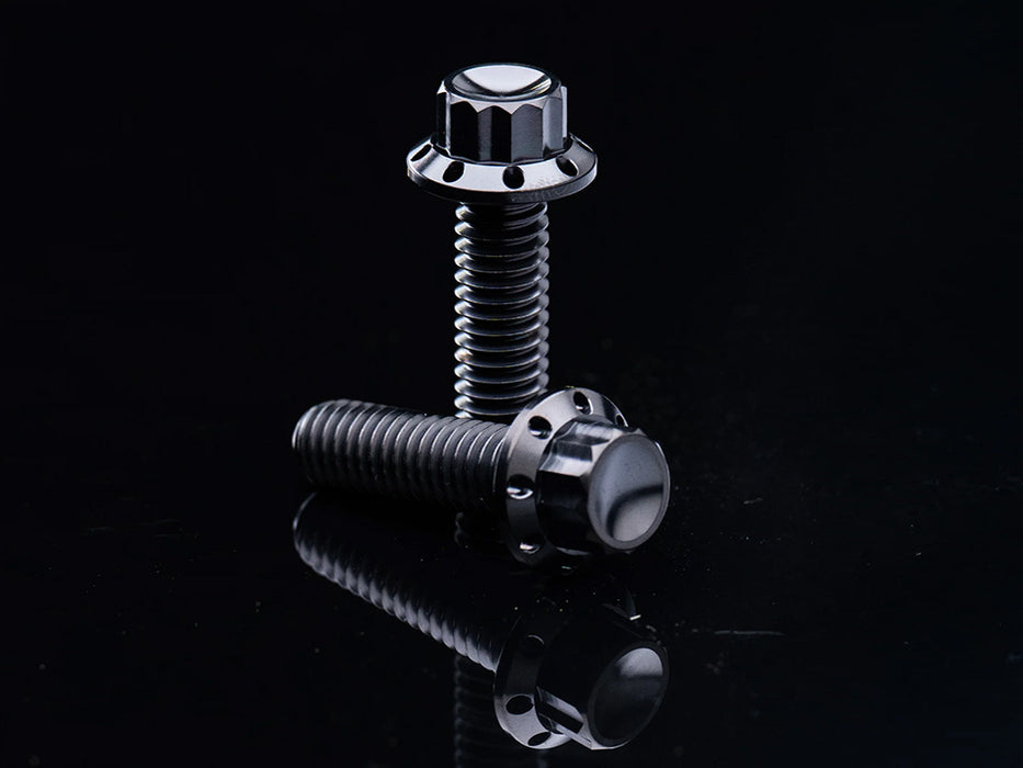 Titanium 12-Point Transmission Side Cover Bolt Kit - Black. Fits Touring 2024up & Softail 2025up