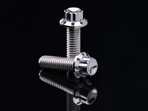 Titanium 12-Point Transmission Side Cover Bolt Kit - Polished. Fits Touring 2007-2023, Softail 2007-2024 & Dyna 2006-2017