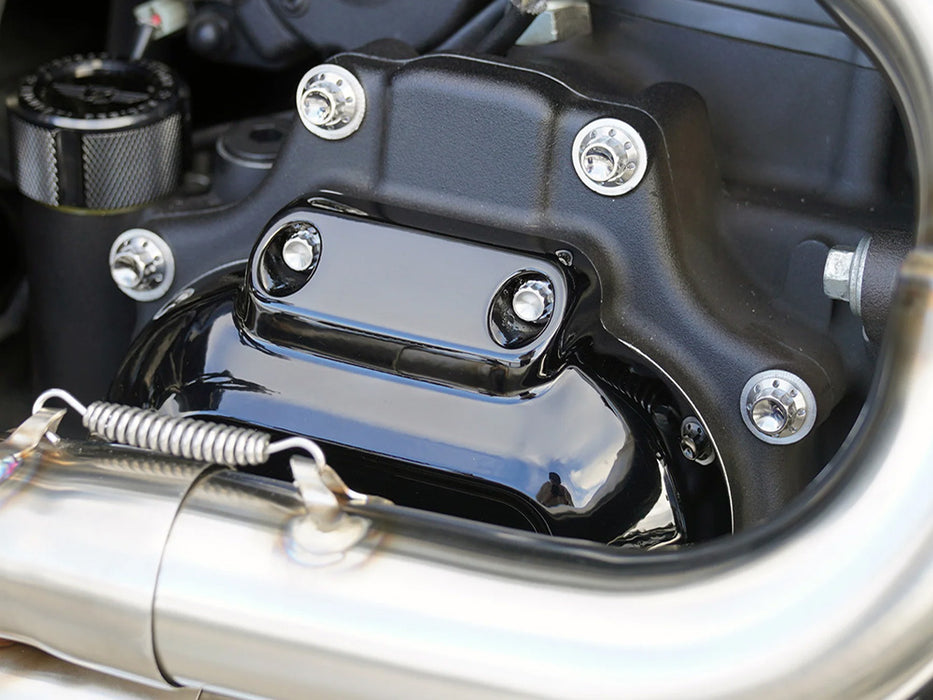 Titanium 12-Point Transmission Side Cover Bolt Kit - Polished. Fits Touring 2007-2023, Softail 2007-2024 & Dyna 2006-2017