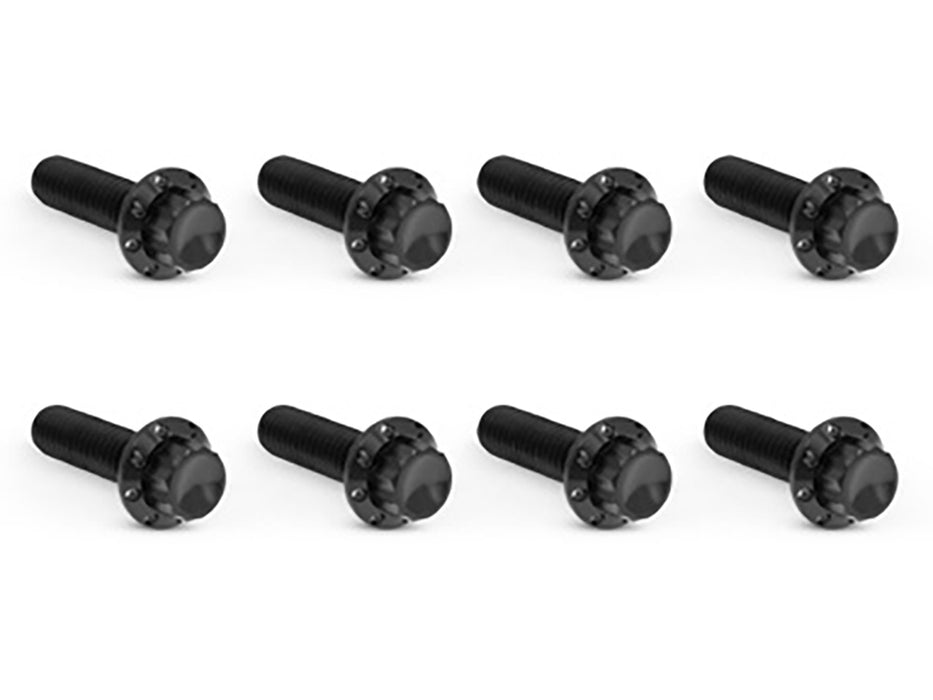 Titanium 12-Point Transmission Trap Door Cover Bolt Kit - Black. Fits Touring 2017up & Softail 2018up